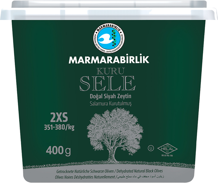 Оливки в'ялені Marmarabirlik чорні 2XS 400 г (8690103294387) - зображення 1