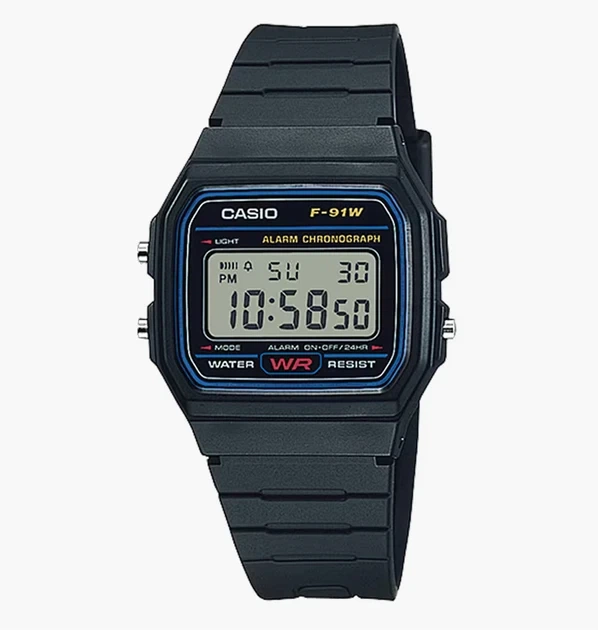 Спортивний наручний годинник Casio F-91WS-1D (Semi-Transparent Black) - Фото 1 Спортивний наручний годинник Casio F-91WS-1D (Semi-Transparent Black) - зображення 1