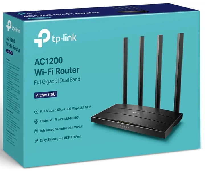 Бездротовий гігабітний роутер TP-LINK Archer C6U (Wi-Fi 5) - зображення 4