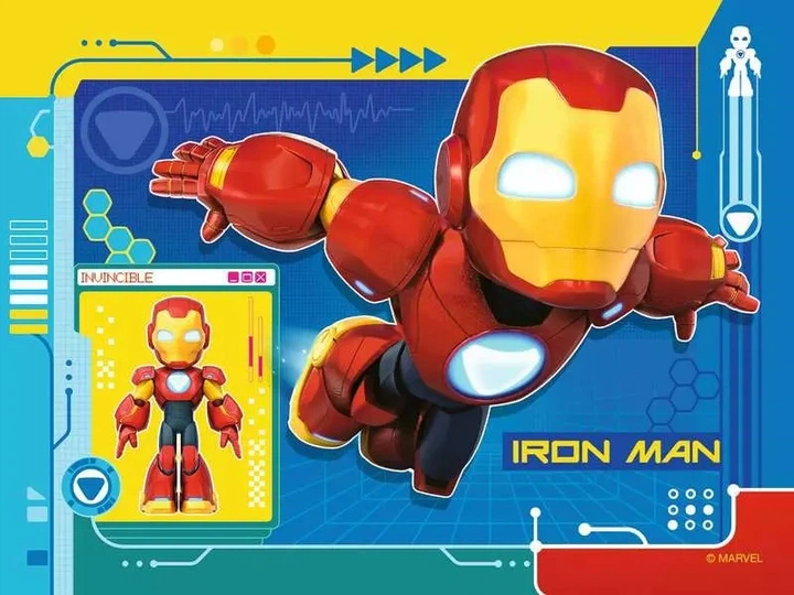 Пазл Ravensburger Iron Man and his Fantastic Friends 12 / 16 / 20 / 24 елементи (4005555041900) - зображення 2