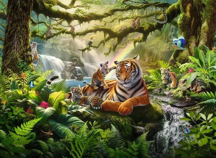 Пазл Ravensburger Wonderful Jungle Animals in the Wild XXL 300 елементів (4005555040552) - зображення 2