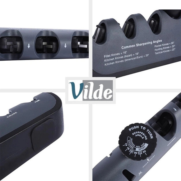 Точилка для ножів Vilde з регулюванням кута заточування чотириступенева (5904316460563) - зображення 3