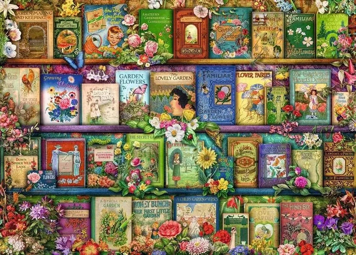 Пазл Ravensburger Vintage Garden Books 1000 елементів (4005555001836) - зображення 2