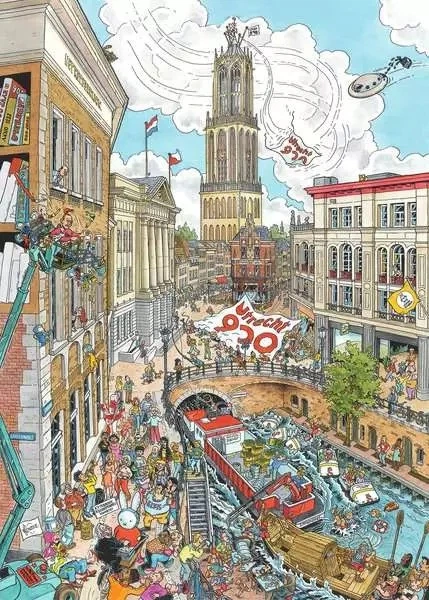 Puzzle Ravensburger Fleroux Utrecht 1000 elementów (4005555002499) - obraz 2