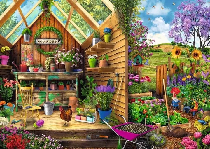 Puzzle Ravensburger Gardener's Getaway 300 elementów (4005556167876) - obraz 2