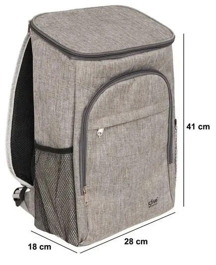 Терморюкзак 5five Simply Smart з ізоляцією для холодних напоїв 10 кг 18 л для подорожі Сірий (3560233003997) - зображення 3