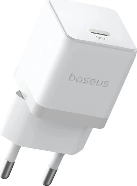 Ładowarka sieciowa Baseus Palm 1 x USB-C 30 W White (6932172672768) - obraz 2