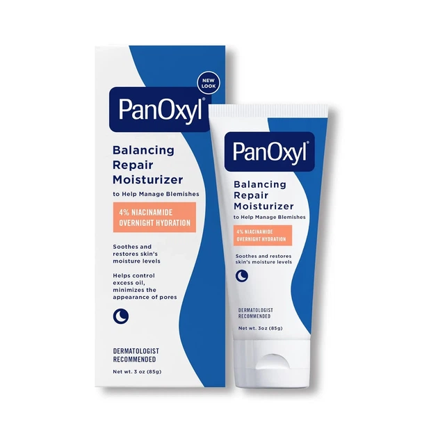Увлажняющий крем с ниацинамидом PanOxyl PM Balancing Repair Moisturizer with Niacinamide 85g - изображение 2