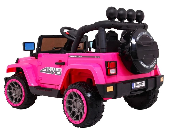Samochód elektryczny dla dzieci Full Time 4WD Różowy (5903864904666) - obraz 4