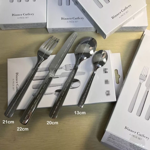 Набор столовых приборов SMEG Stainless Steel Cutlery Set, 4 предмета KT7006501 (в подарочной коробке) - изображение 7