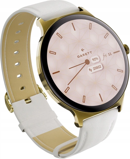 Smartwatch Garett Verona 2 Złoty-Stalowy (5904238487013) - obraz 6