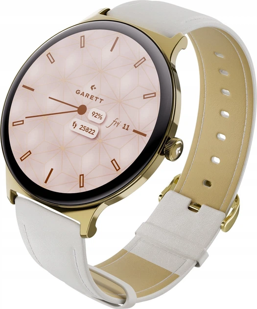 Smartwatch Garett Verona 2 Złoty-Stalowy (5904238487013) - obraz 8