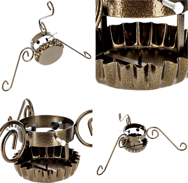 Stojak choinkowy Kadax Onyx 65 cm Złoty K3641 (5903699426623) - obraz 4