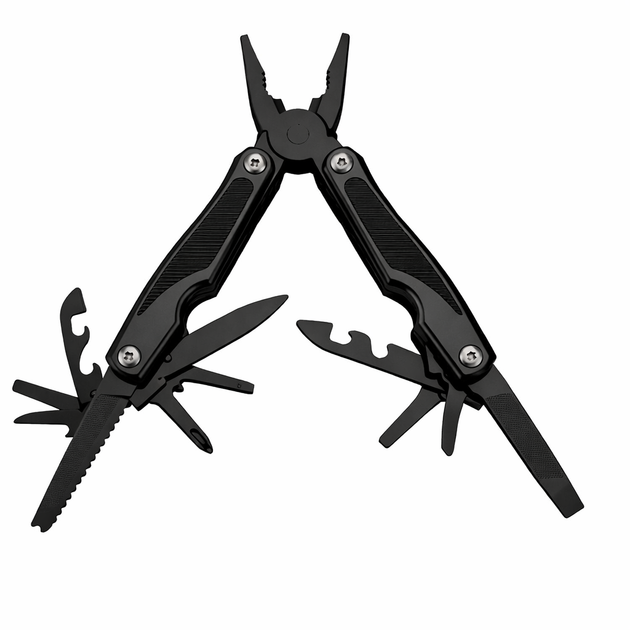 Мультитул Traveler MT 841F-1-8G 12 в 1 16 см Чорний - Фото 1 Мультитул Traveler MT 841F-1-8G 12 в 1 16 см Чорний - зображення 1