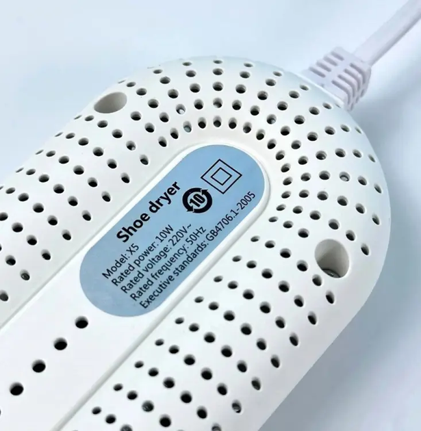 Сушилка для обуви Shoes Dryer X5 220В с таймером 2/4/8 часов White - Фото 3 Сушилка для обуви Shoes Dryer X5 220В с таймером 2/4/8 часов White - изображение 3