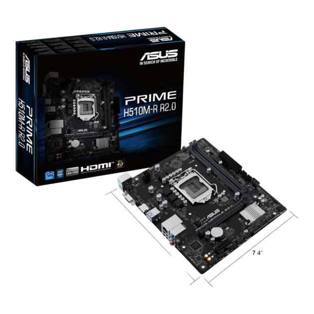 Материнська плата Asus H510M-R R2.0-SI Prime LGA 1200 (PRIME H510M-R R2.0-SI) - Фото 1 Материнська плата Asus H510M-R R2.0-SI Prime LGA 1200 (PRIME H510M-R R2.0-SI) - зображення 1