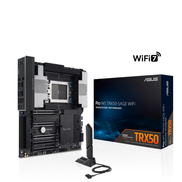 Материнська плата Asus PRO WS TRX50-SAGE WIFI Socket TR5 (PRO WS TRX50-SAGE WIFI) - Фото 6 Материнська плата Asus PRO WS TRX50-SAGE WIFI Socket TR5 (PRO WS TRX50-SAGE WIFI) - изображение 6