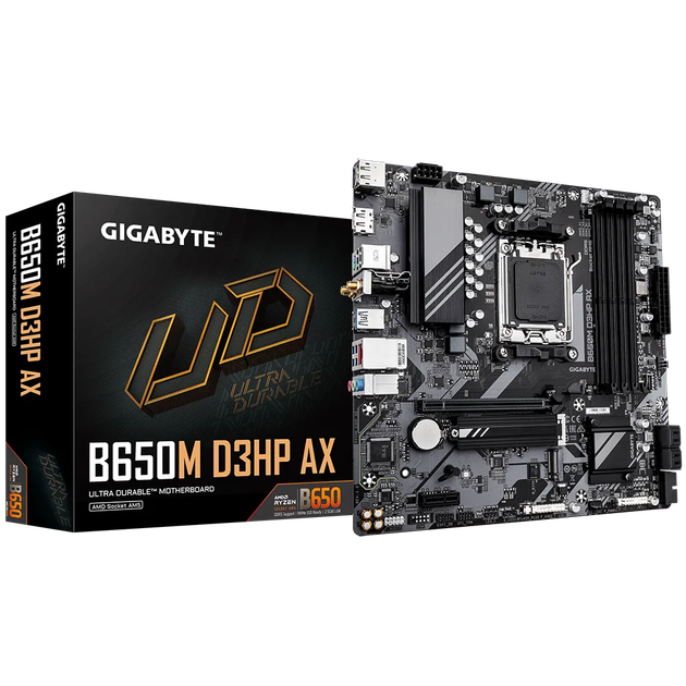 Материнська плата Gigabyte B650M D3HP AX Socket AM5 (B650M D3HP AX) - Фото 5 Материнська плата Gigabyte B650M D3HP AX Socket AM5 (B650M D3HP AX) - изображение 5