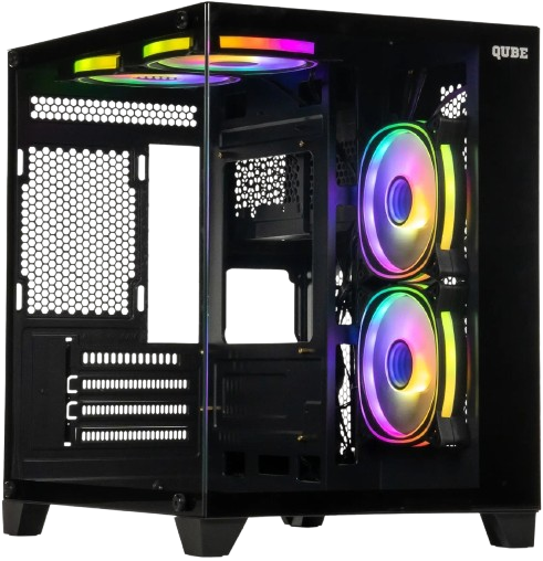 Корпус QUBE REEF ARGB Black (REEF_GBNU3) - зображення 4