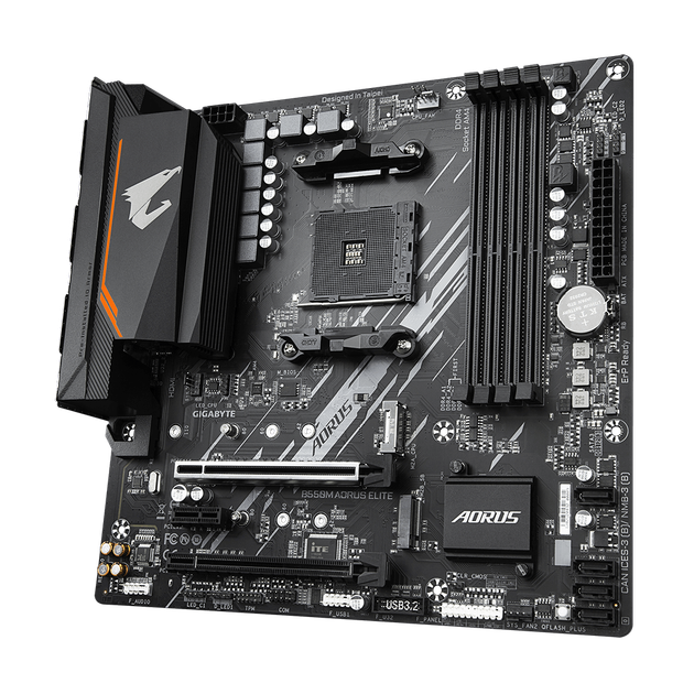Материнська плата Gigabyte B550M Aorus Elite Socket AM4 (B550M AORUS ELITE) - изображение 2