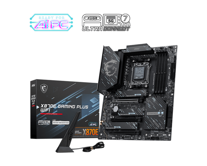 Материнська плата MSI X870E Gaming Plus WiFi Socket AM5 - зображення 4
