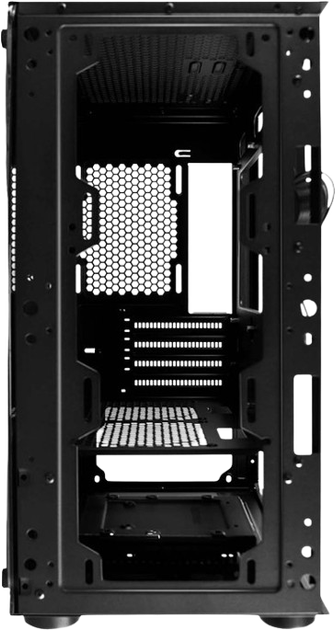 Корпус 1stPlayer X3-M-BK-4F1 RGB Black - зображення 4