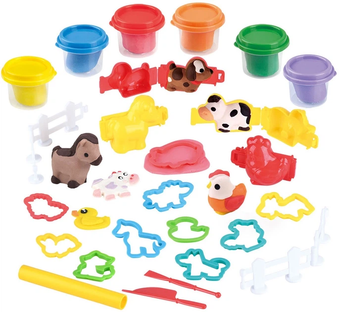 Zestaw kreatywny PlayGo Farm and Animals Dough Set 8423 (4892401084231) - obraz 2