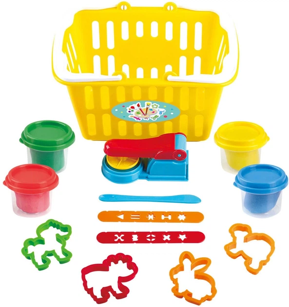 Zestaw kreatywny PlayGo Dough Playset in Basket 8486 (4892401084866) - obraz 2