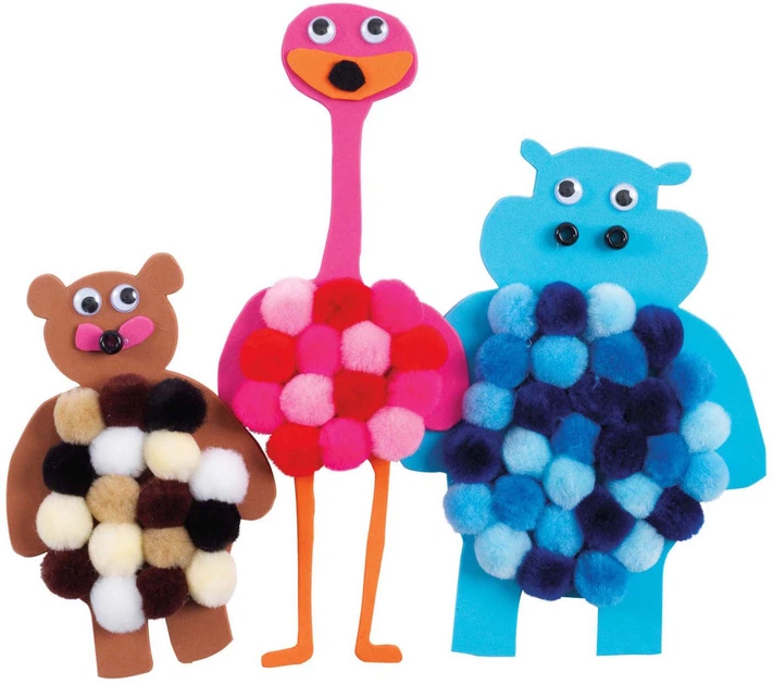 Zestaw akcesoriów Colorations Black Self-Adhesive Wiggle Eyes 1000 szt CHEYE2EY (5710903624184) - obraz 3