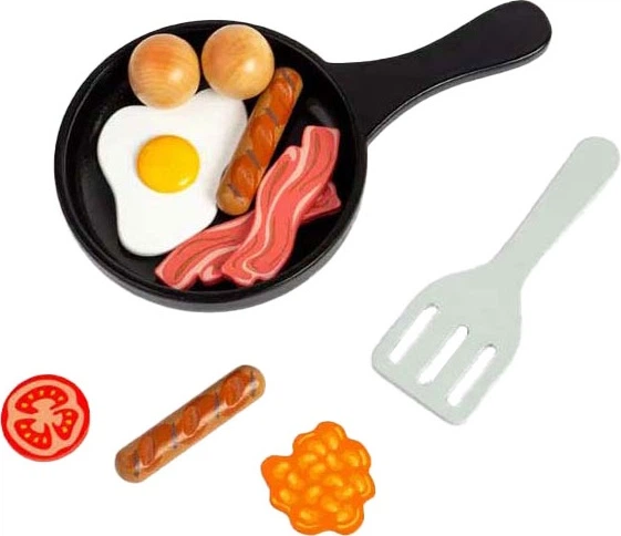 Zestaw do zabawy Bigjigs Toys English breakfast drewniany 3000032 (691621850275) - obraz 2