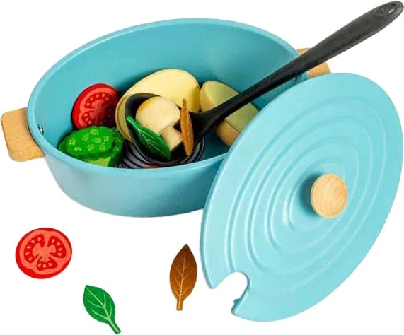 Zestaw do zabawy Bigjigs Toys dla gotowania potraw drewniany 3000052 (691621850466) - obraz 2