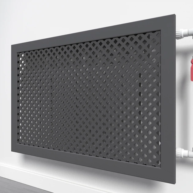 Решетка на батарею декоративная SMARTWOOD R2113 300 мм Графит (R21131106) - изображение 2
