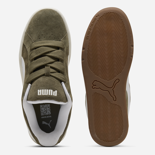 Женские кеды замшевые низкие Puma Park Lifestyle Easy 40070717 38 (5UK) 24 см Loden Green/White (4069161794841) - изображение 4
