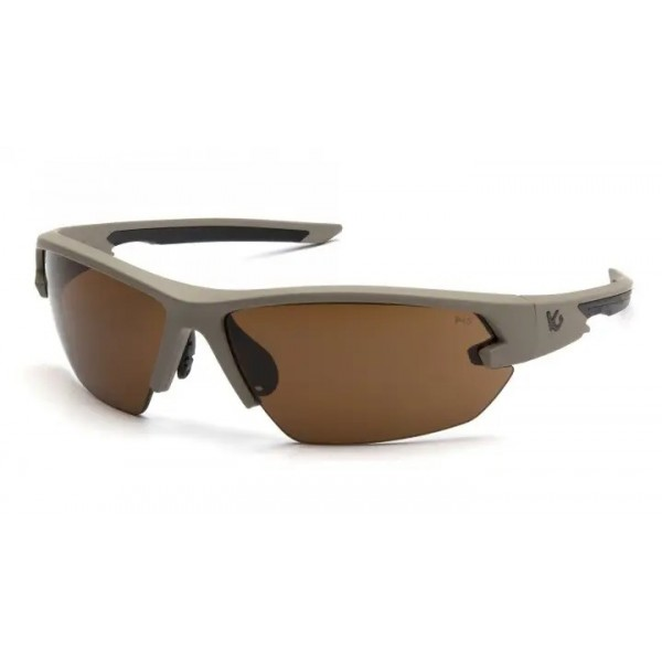 Окуляри захисні тактичні Venture Gear Tactical Semtex 2.0 Tan UV400 з антифог покриттям захист від подряпин полікарбонат Коричневі лінзи в пісочній оправі (VGST1418T) - зображення 2