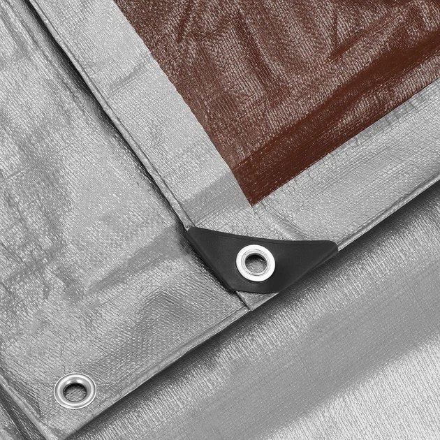 Брезент Springos 4 x 5 м 210 г/м2 Сірий (GA2144) - зображення 8