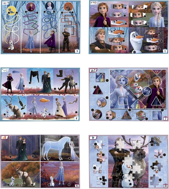 Настільна гра Clementoni Travel Quiz Frozen (міжнародне видання) (8005125166749) - зображення 2