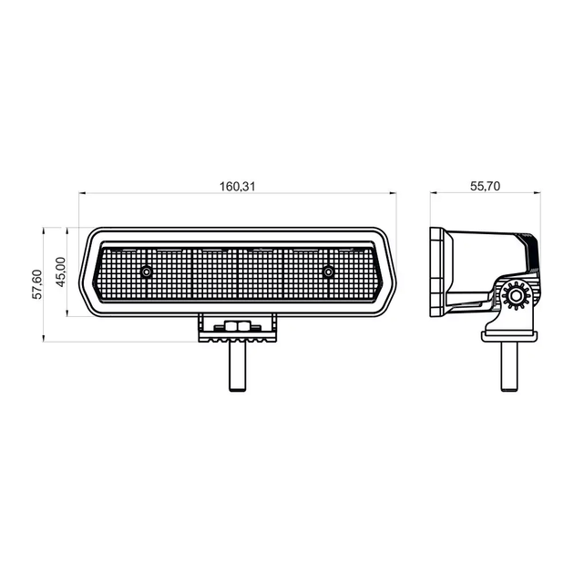 Світлодіодна фара StarLight SL-W0830F ближній розсіяний світло, прожектор WHITE 30W 3000Lm 5700K 12/24V - зображення 2