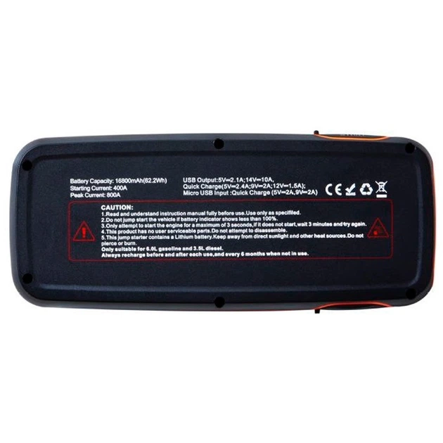 Автомобільний пуско-зарядний пристрій OSRAM BATTERYstart OBSL400 12V 400A - изображение 5
