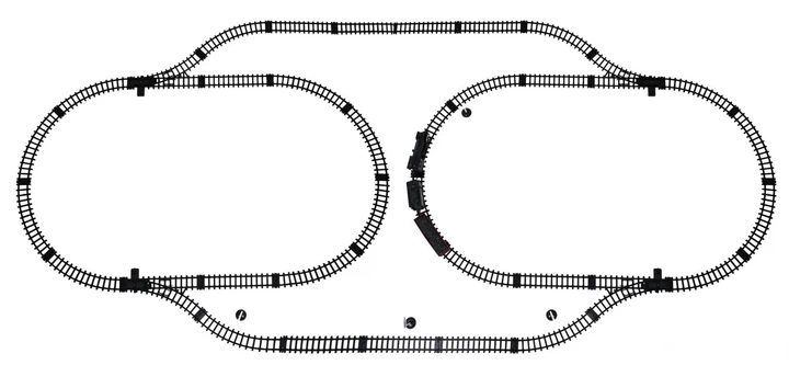 Kolejka Retro Silver Way MEGA z funkcją dymu świateł i dźwięku (5903864973143) - obraz 6