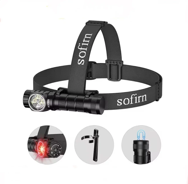 Налобный фонарь Sofirn HS43 3200 lm с красным светом 660nm и аккумулятором 21700 - изображение 2