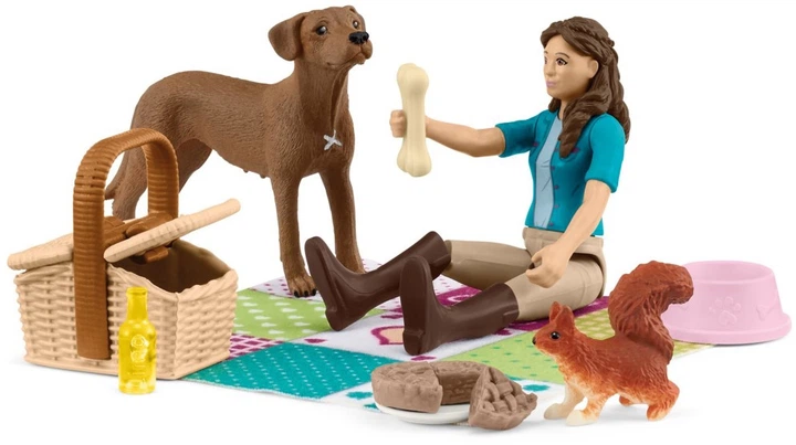 Набір фігурок Schleich Horse Club Пікнік з Лізою 42746 (4059433992716) - зображення 2