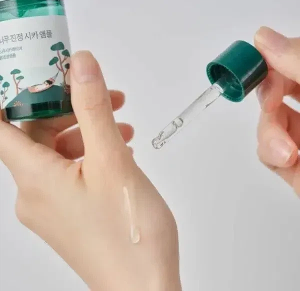 Успокаивающая сыворотка с экстрактом игл сосны - ROUND LAB Pine Calming Cica Ampoule 30 мл - изображение 3