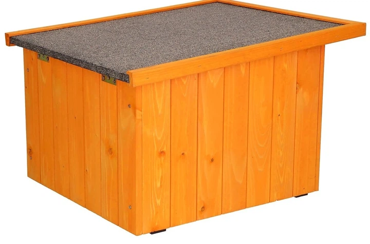 Buda dla psa kota Springos drewniana 58 x 49.5 cm z płaskim dachem (5907719495125) - obraz 2