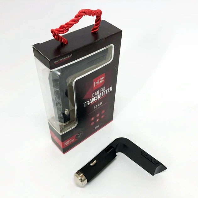 Автомобільний MP3 Трансмітер FM-модулятор HZ H13 LCD AUX/USB, Bluetooth фм передавач для автомагнітоли - изображение 5
