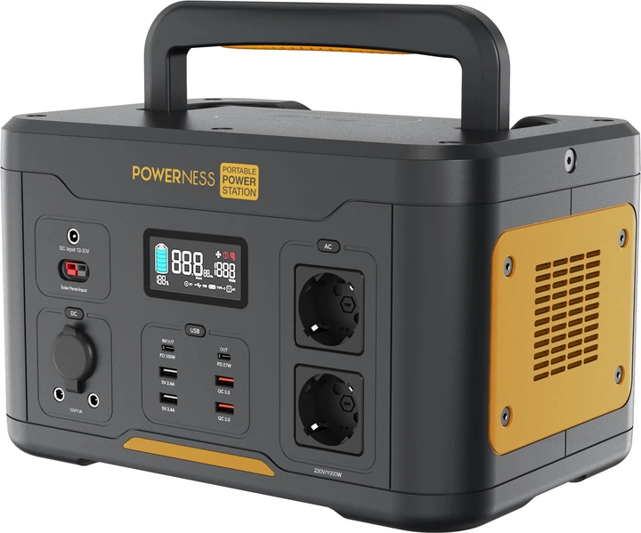 Зарядна станція Powerness Hiker U1000B / 1000 Вт / 768 Вт⋅год / LiFePO4 - Фото 3 Зарядна станція Powerness Hiker U1000B / 1000 Вт / 768 Вт⋅год / LiFePO4 - зображення 3