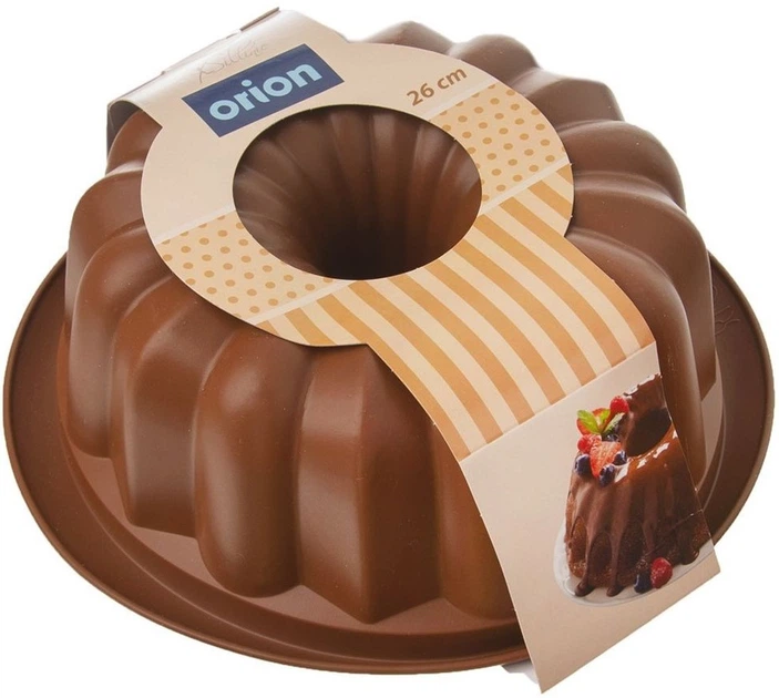 Форма для кексів Orion Sillinie силіконова з отвором коричнева 26 см (8592381170011) - зображення 3