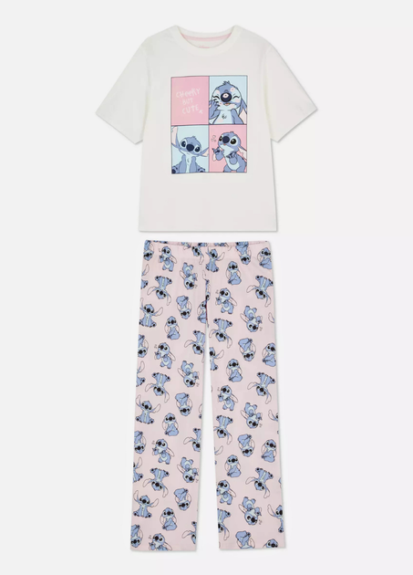 Женская пижама Primark Disney’s Print Pyjamas XXS для дома и сна Пудровый (8630) - изображение 5