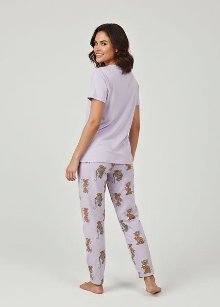 Женская пижама Primark Disney’s Print Pyjamas S для дома и сна Лиловый (8634) - изображение 5