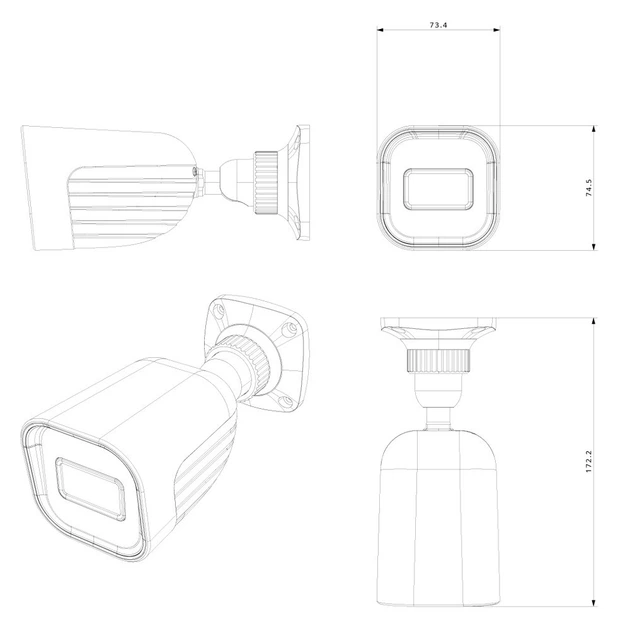 IP-відеокамера Provision ISR BSH-340IPSN-28 2.8 мм 4 Мп Білий (12536) - Фото 4 IP-відеокамера Provision ISR BSH-340IPSN-28 2.8 мм 4 Мп Білий (12536) - изображение 4