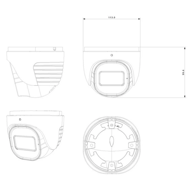 IP-відеокамера 4 Мп Provision-ISR DH-340ADSN-28 (2.8 мм) - зображення 2